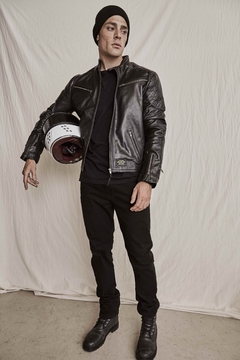 FLAGSTAFF BLACK LEATHER JACKET - online store