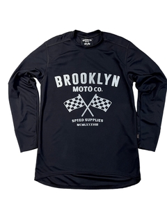 Remera Jersey Arcadia negra - Brooklyn Moto Co.