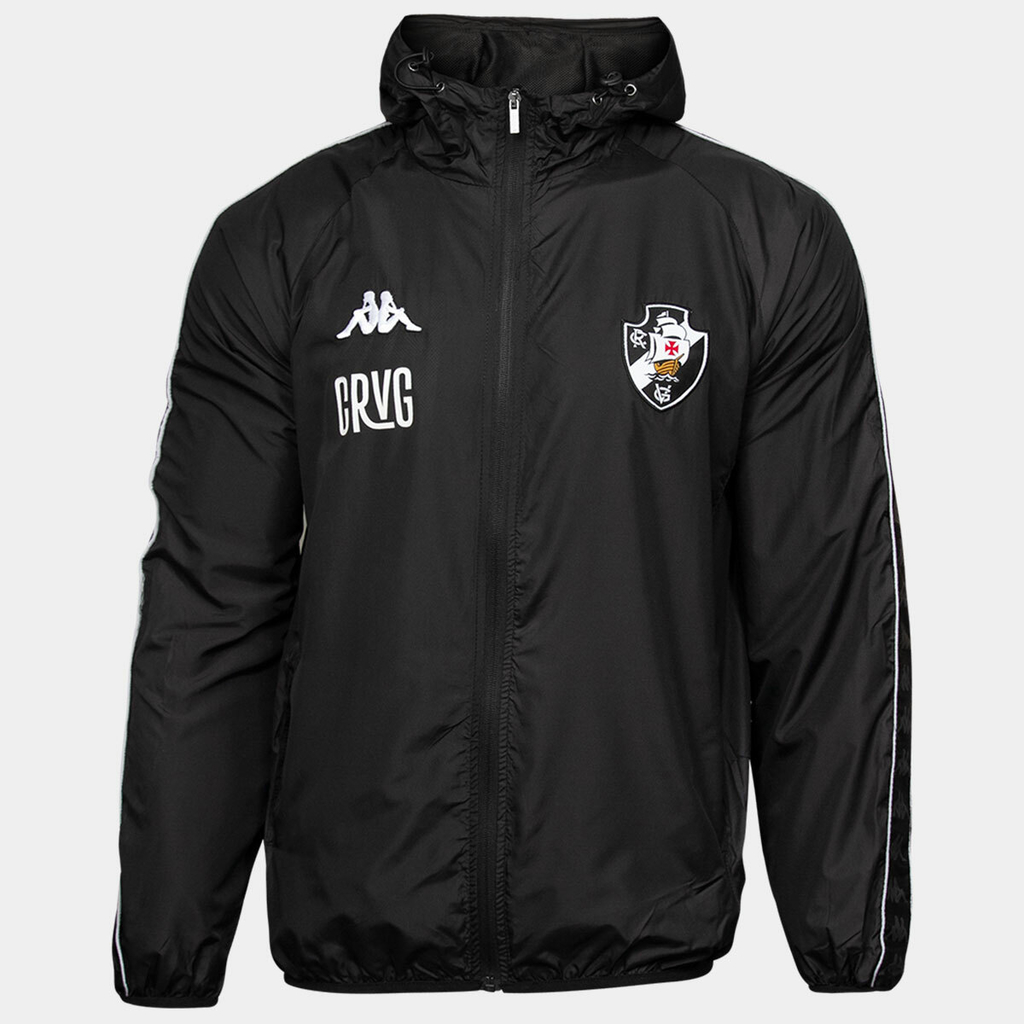 Casaco Kappa Vasco Corta Vento Escudo 2022 Preto