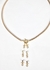 Choker Fecho Boia 2 Filhos/as Banhada a Ouro 18k