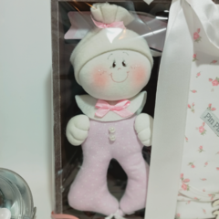Set Primeros Días con Cartel muñeco blanco-rosa - comprar online