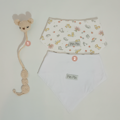 Mini Set con Portachupete gris - comprar online