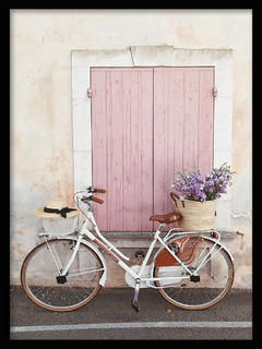 CUADRO BICICLETA FLORAL