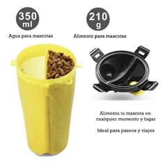 Contenedor De Comida Y Agua Para Mascotas Con plato plegable en internet