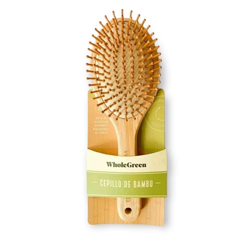 Cepillo De Pelo De Madera De Bambu Anti Frizz Biodegradable