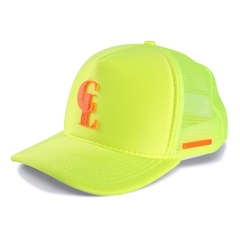 Boné Amarelo Neon Tag Laranja