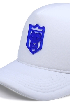 Boné Branco Tag Azul - comprar online