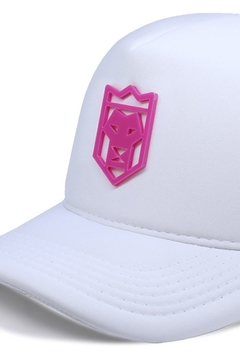 Boné Branco Tag Pink - comprar online