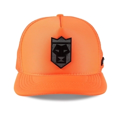 Boné Laranja Neon com Acrílico Preto Gravado - comprar online