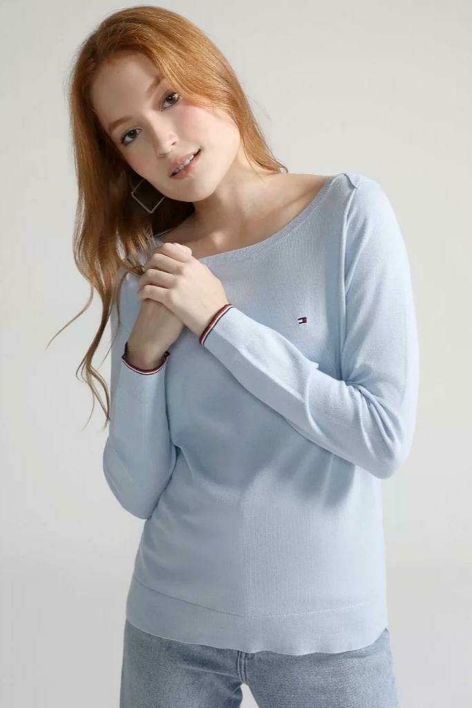 Sueter tommy hilfiger azul sale