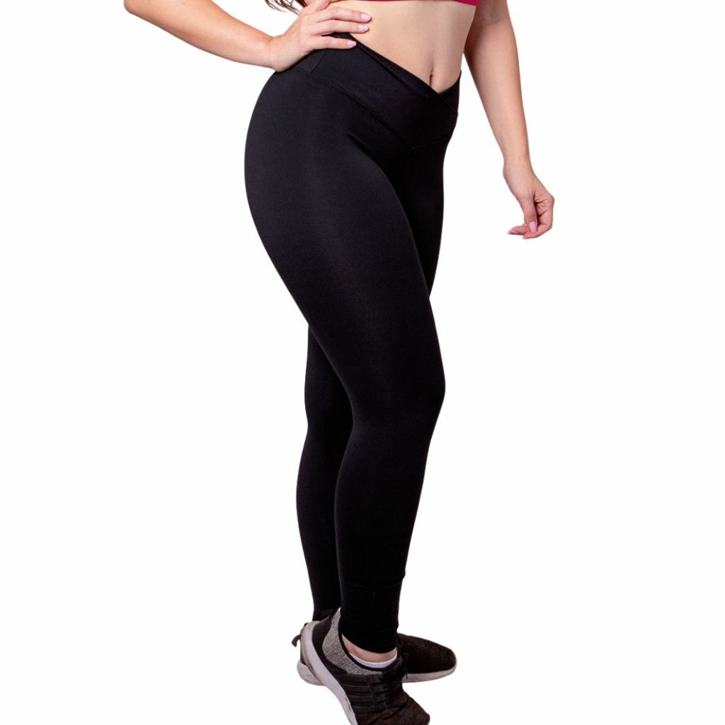 Calça Legging Basic 3D - Preto