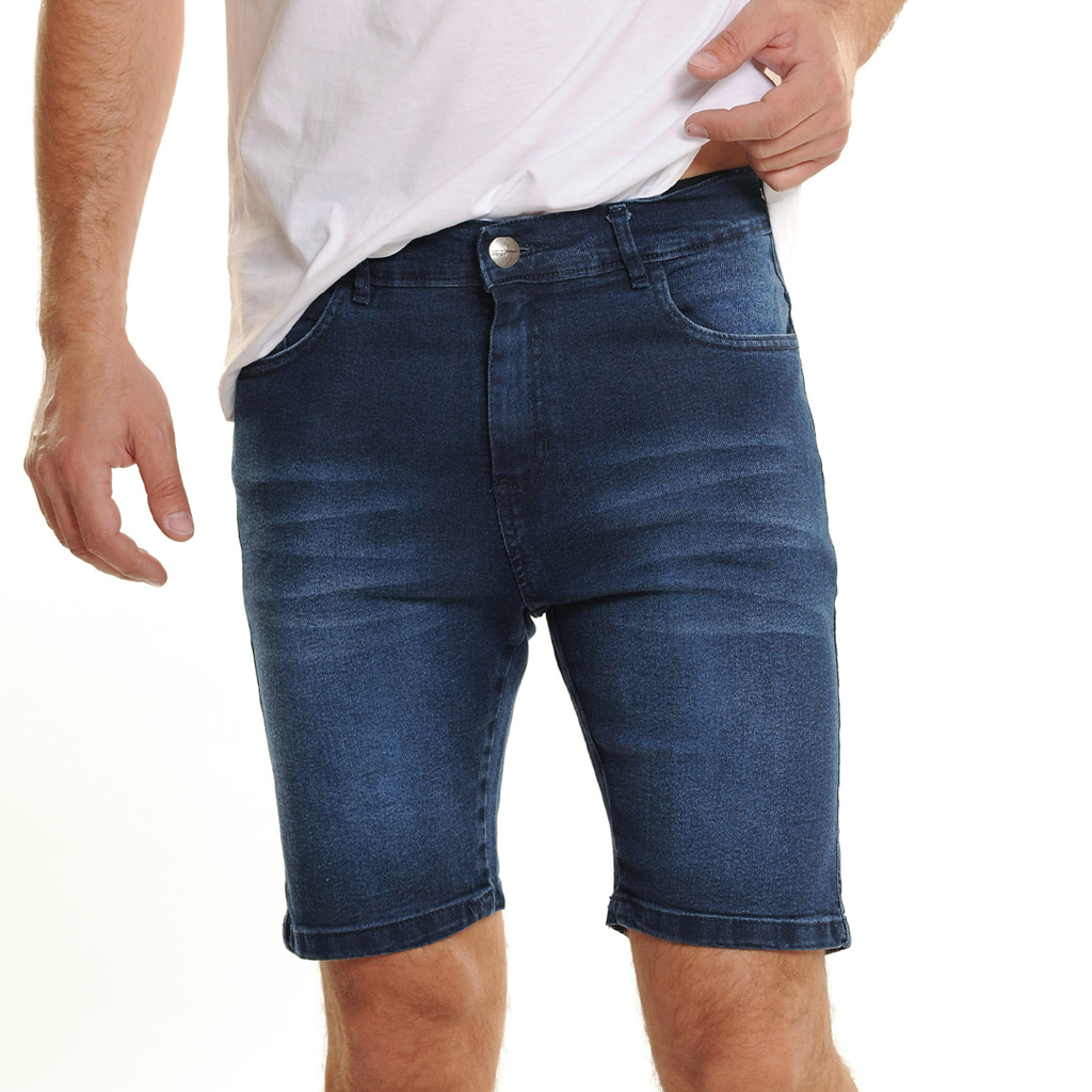 Comprar Bermuda de Jean Negra para Hombre