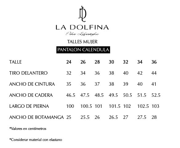 Talla 24 en pantalon mujer hotsell