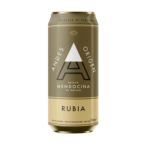 ANDES RUBIA PACK X4 LATA 710ML