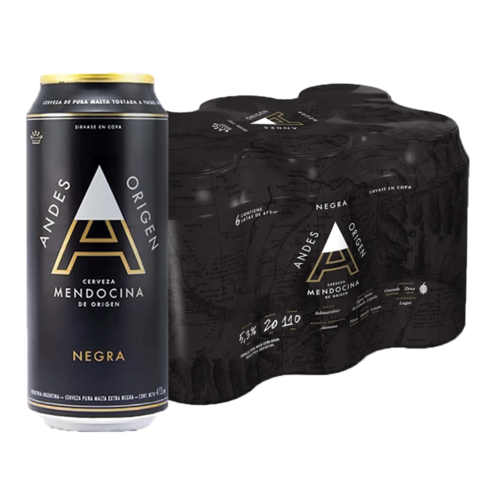 ANDES NEGRA SIX PACK LATA 473ml