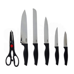 Conjunto facas 6 peças preto Brinox