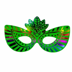 Máscara de papel carnaval egito neon com 12 unidades Ponto das Festas