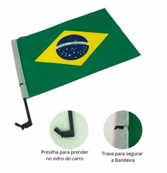 Bandeira do Brasil de tecido 30x45cm para carro