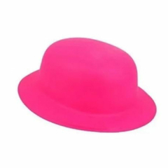 Chapéu coquinho plástico com 12 unidades neon pink Ponto das Festas