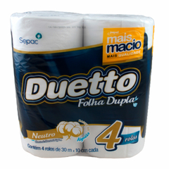 Papel higienico Sepac 4x30 metros folha dupla Duetto pacote - comprar online