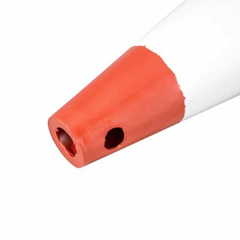 Cone sinalização 75cm PVC branco/laranja Vonder - comprar online
