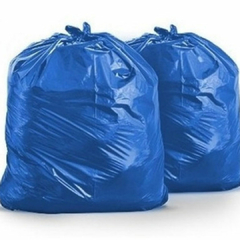 Saco para Lixo Azul 60 Litros Micra 4 Pacote Com 10 Unidades Plastsul