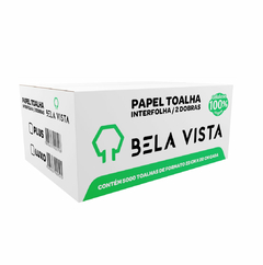 Papel Toalha 2D 23 por 20 Centímetros 100% Celulose Virgem Luxo Caixa Com 5000 Unidades Bela Vista