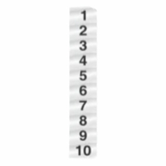 Placa aluminio em braille 3,5x7,0 centímetros numeração 01 Sinalize