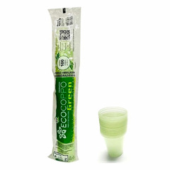 Copo Descartável Biodegradável Green 180 Ml Pacote Com 100 Unidades Ecocoppo - comprar online