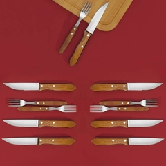 Conjunto churrasco 12 peças garfo e faca Mor - comprar online