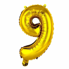 Balão metalizado 16" 40cm números - comprar online