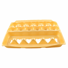 Fardo de bandeja de Isopor amarela para ovos 01 duzia com 150 unidades Spumapac na internet