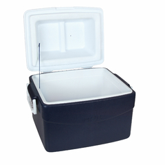 Caixa térmica 55 litros Mor glacial azul na internet