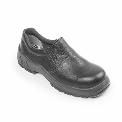 Sapato Bracol em couro preto bico de plástico - comprar online