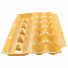 Bandeja de Isopor amarela para 1 duzia de ovos Spumapac - comprar online