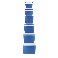 Caixa térmica 6 litros azul com alça - HP Plásticos e Utilidades