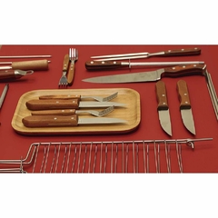 Conjunto churrasco 12 peças garfo e faca Mor - HP Plásticos e Utilidades