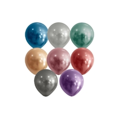 Balão 5 polegadas cromado C/ 25 unidades Joy - loja online