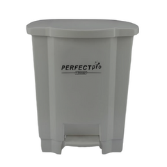 Lixeira 35 litros cinza com pedal Perfect