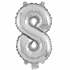 Balão metalizado 16" 40cm números - loja online