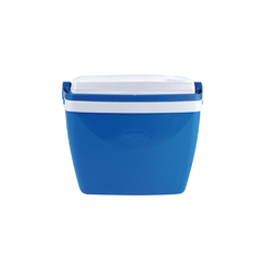 Caixa térmica 6 litros azul com alça na internet