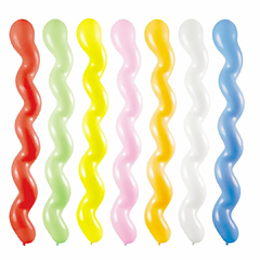 Balão Espiral Verde Com 25 Unidades Art Latex - comprar online