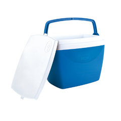 Caixa térmica 6 litros azul com alça - loja online