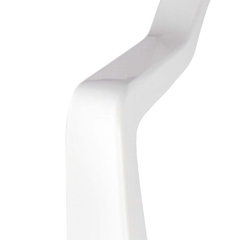 Imagem do Cadeira plástica com apoio de braço cor branca