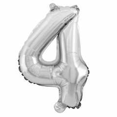 Balão metalizado 16" 40cm números - HP Plásticos e Utilidades