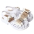 Sandália laço glitter branco infantil menina alta qualidade juju shoes - comprar online