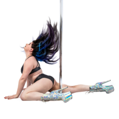 Bota Holográfica SCI-FI Salto 20cm para Pole Dance na internet
