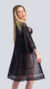 Robe Noite Encantada- Robe em tule liso com renda na cor preta Tamanho:Unico - loja online