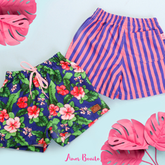 TRAJE DE BAÑO NIÑOS POLO HIBISCUS AZUL en internet