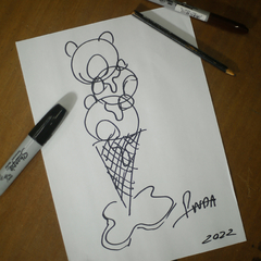 PNDA ICE ICE CREAM (obra unica/vendida) - comprar online